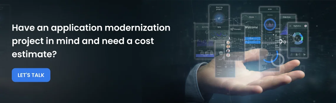 application modernization cost cta