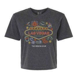 The MOB Museum Welcome to Las Vegas Cropped T-Shirt