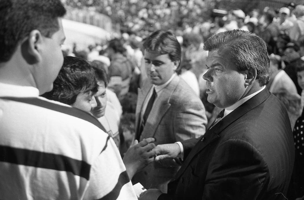 Scenes from an outdoor NHL exhibition game between the New York Rangers and the Los Angeles Kin ...