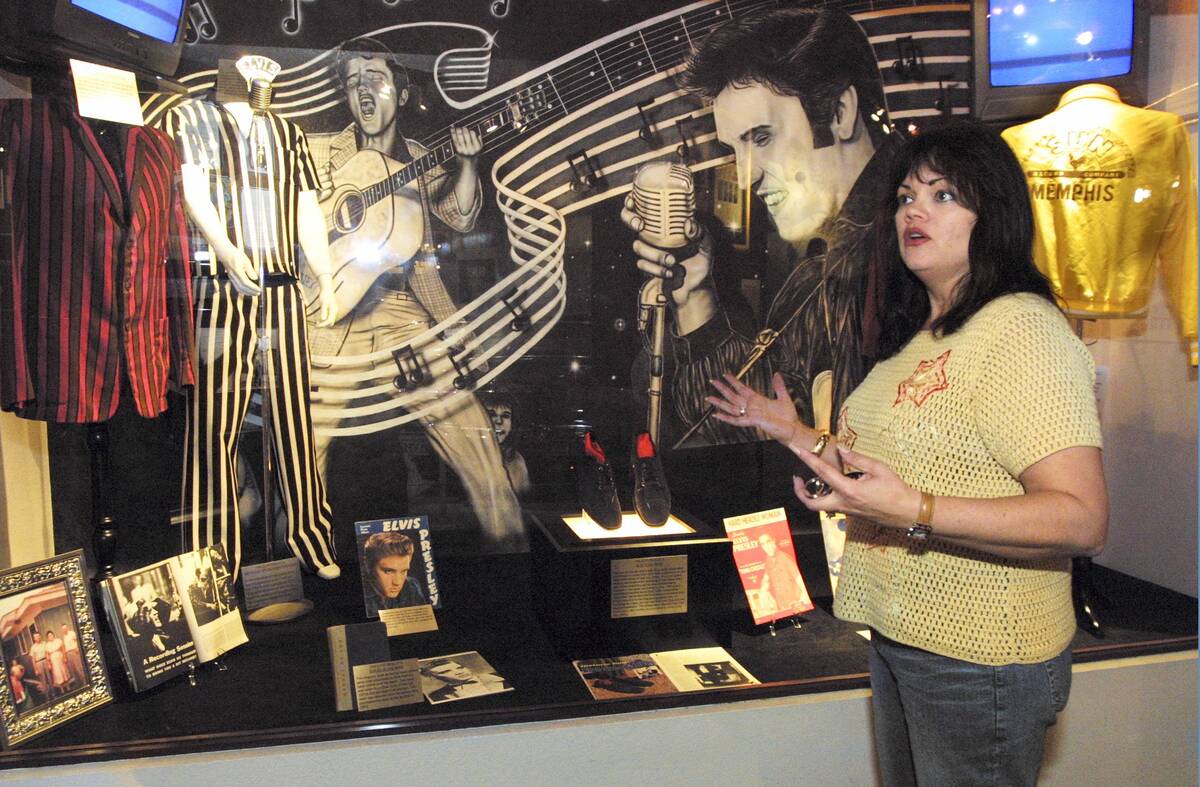 Dawnette Davidson, event coordinater at Elvis-a-Rama Musuem in Las Vegas, said Tuesday, March 1 ...