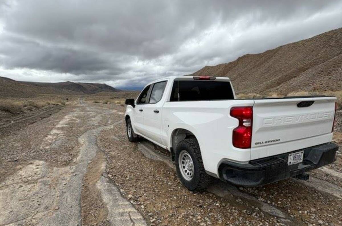 Debris covers roads after flooding in Death Valley National Park in California on Nov. 15, 2025 ...