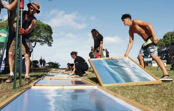 Big-wave surfers mark opening of The Eddie holding period