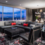 suite living area at the d las vegas in downtown